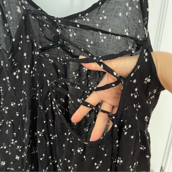 Urban Outfitters UO Harper Tiered Lace-Up Babydoll Dress Size XS - Picture 6 of 8